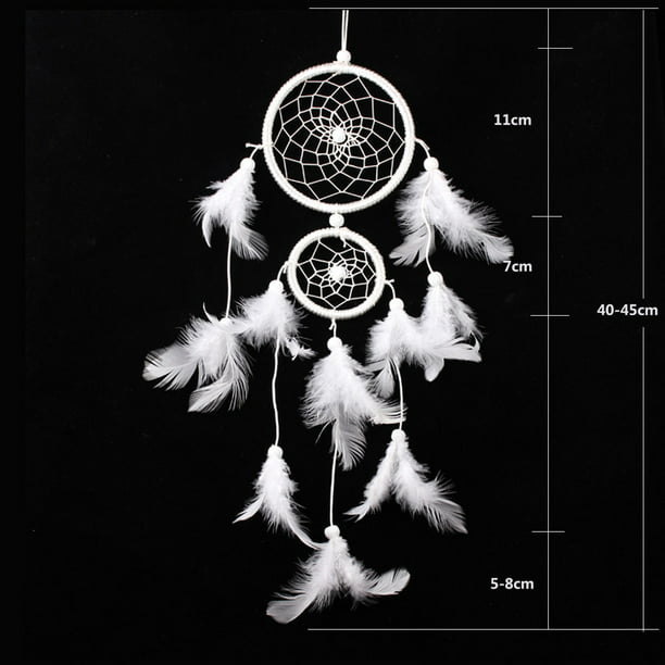Handmade Lace Dream Catcher Feather Bead Hanging Decoration Ornament Gift
